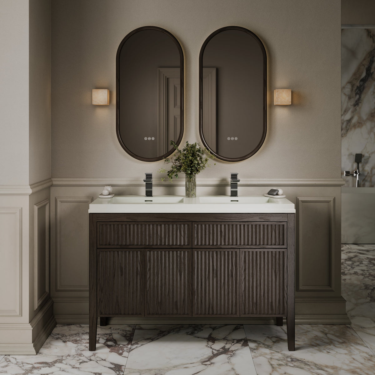 Baroque Chrome Monobloc Basin Mixer Tap