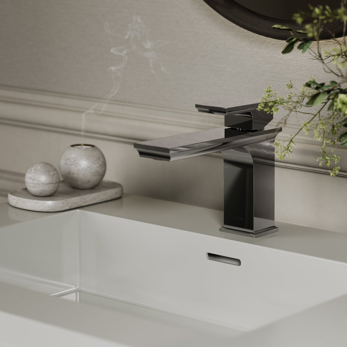 Baroque Chrome Monobloc Basin Mixer Tap