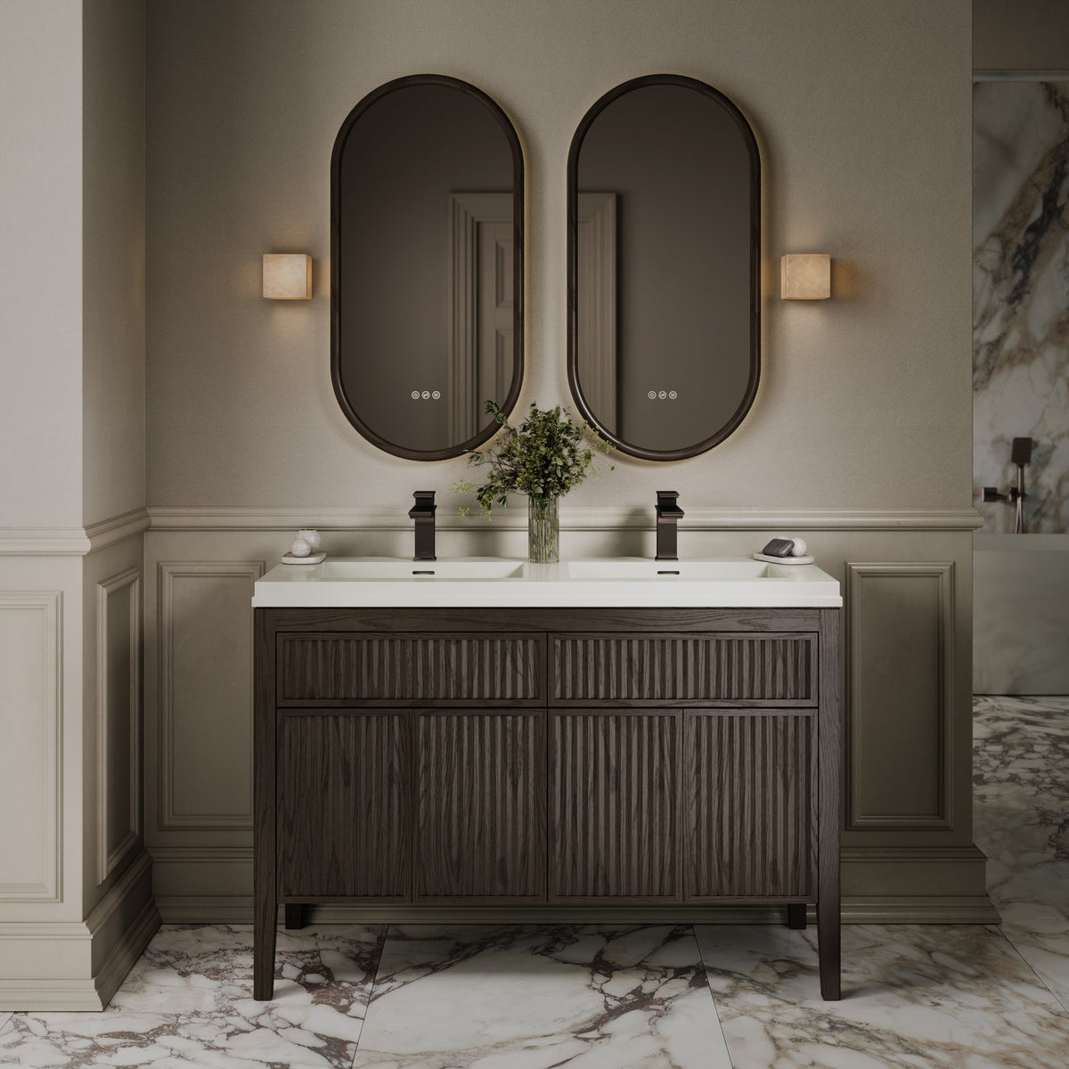 Baroque Deep Bronze Monobloc Basin Mixer Tap