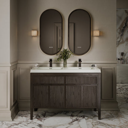 Baroque Deep Bronze Monobloc Basin Mixer Tap