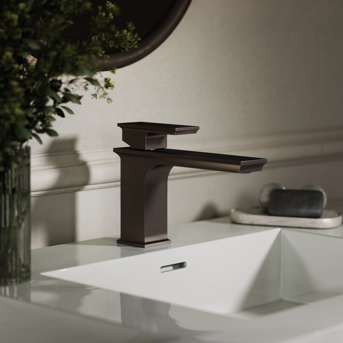 Baroque Deep Bronze Monobloc Basin Mixer Tap