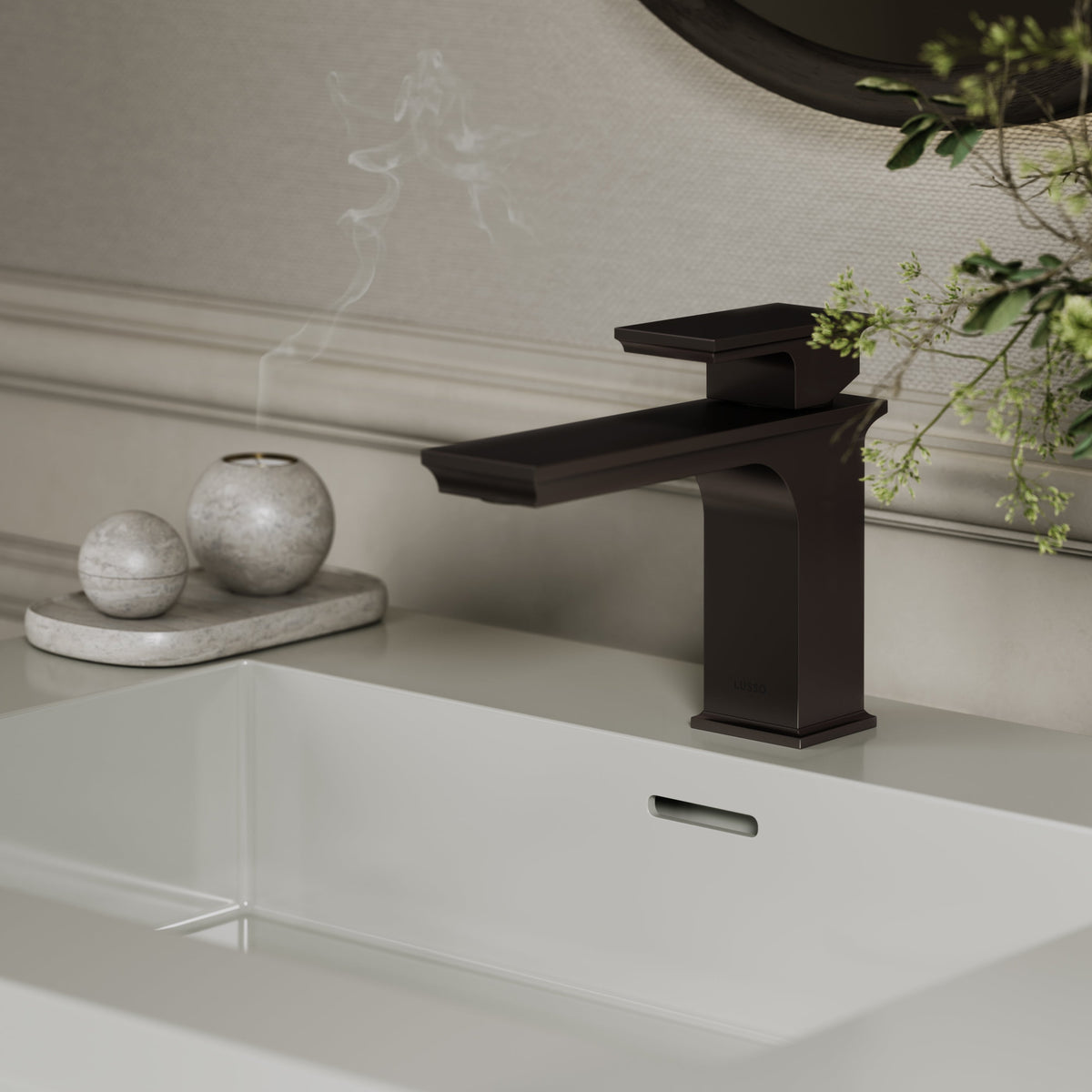 Baroque Deep Bronze Monobloc Basin Mixer Tap
