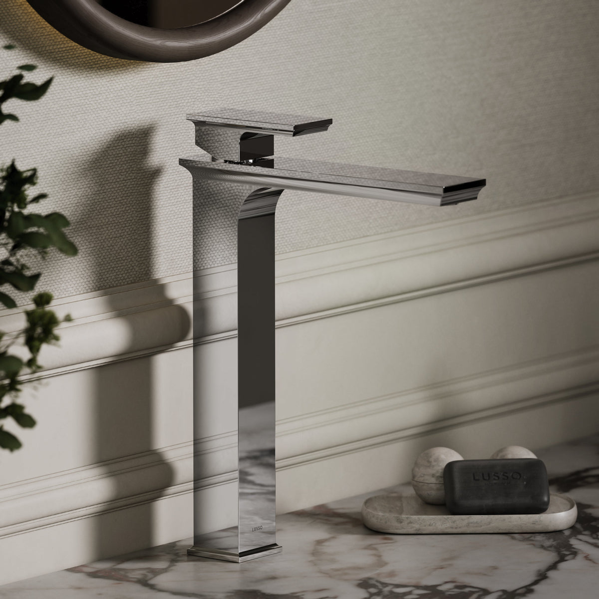 Baroque Chrome Monobloc Tall Basin Mixer Tap