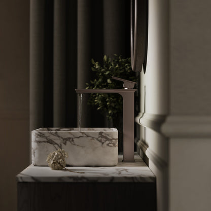 Baroque Deep Bronze Monobloc Tall Basin Mixer Tap