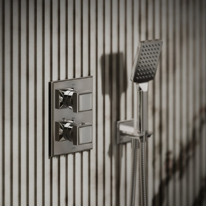 Baroque Chrome Thermostatic Shower with Handheld Shower