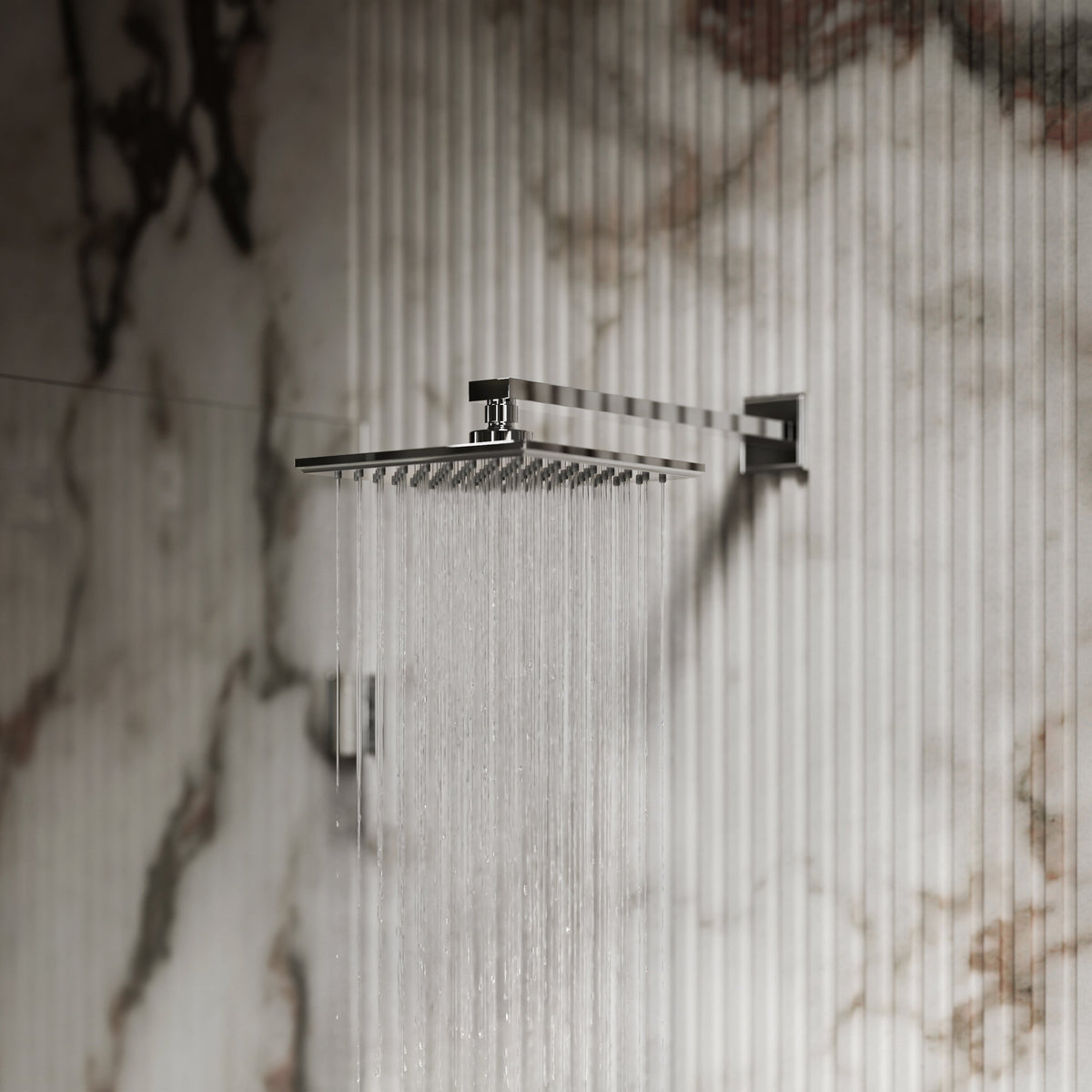 Baroque Chrome Thermostatic Shower with Handheld Shower