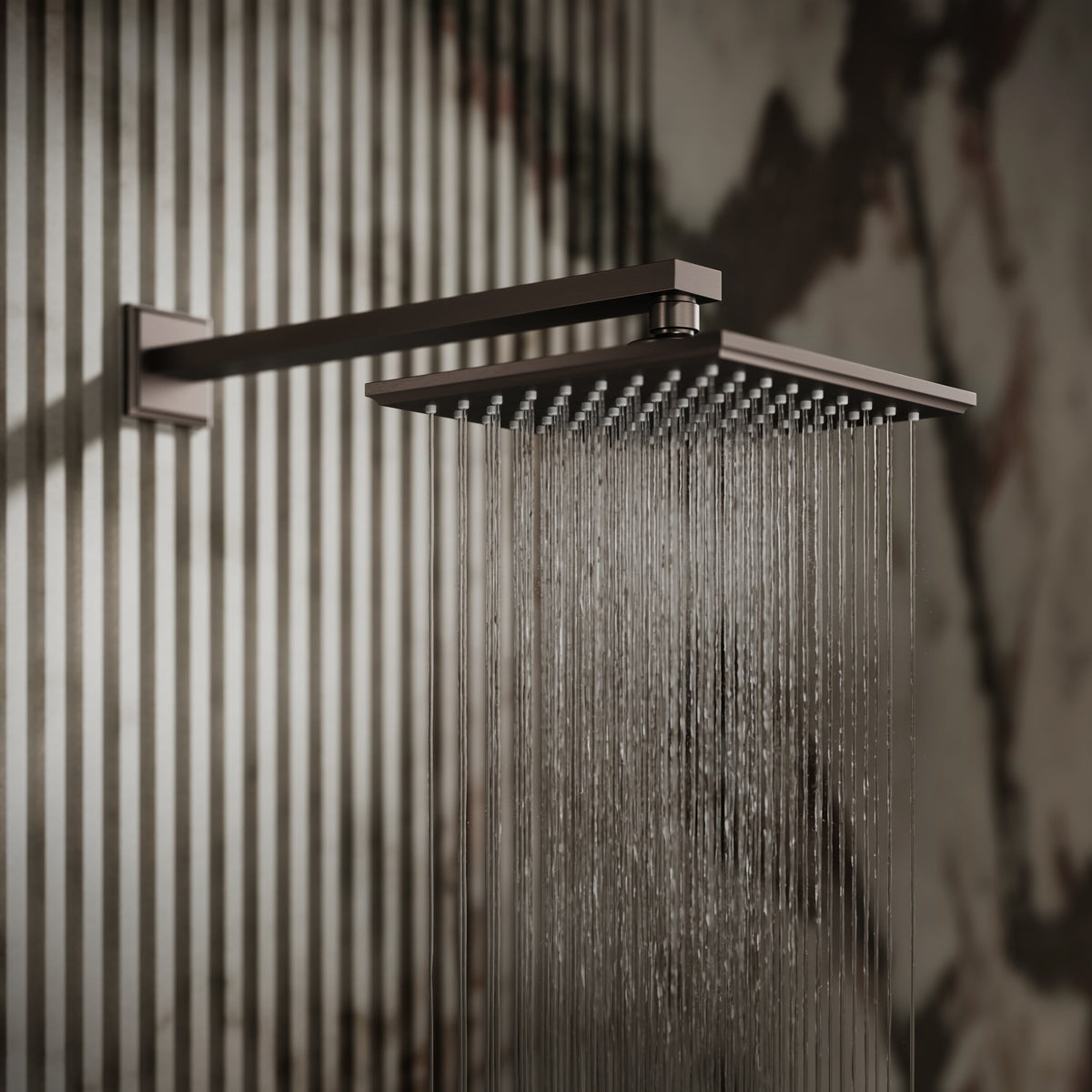 Baroque Deep Bronze Thermostatic Shower with Handheld Shower
