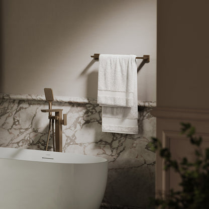 Baroque Brushed Bronze Towel Bar Rail 523mm