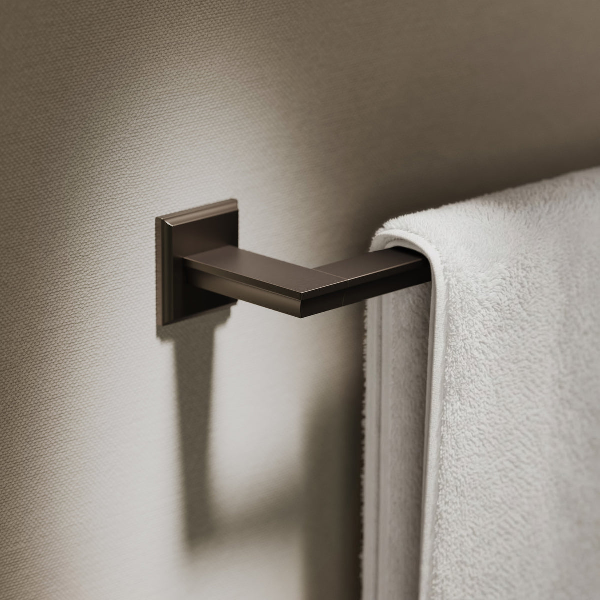 Baroque Deep Bronze Towel Bar Rail 523mm