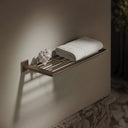 Baroque Brushed Bronze Towel Shelf