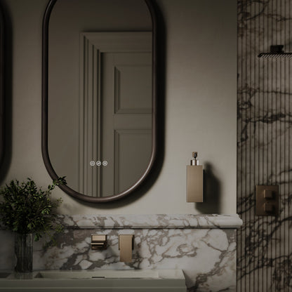Baroque Brushed Bronze Wall Mounted Soap Dispenser