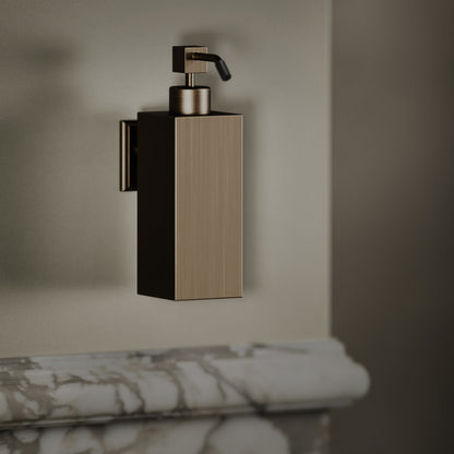 Baroque Brushed Bronze Wall Mounted Soap Dispenser