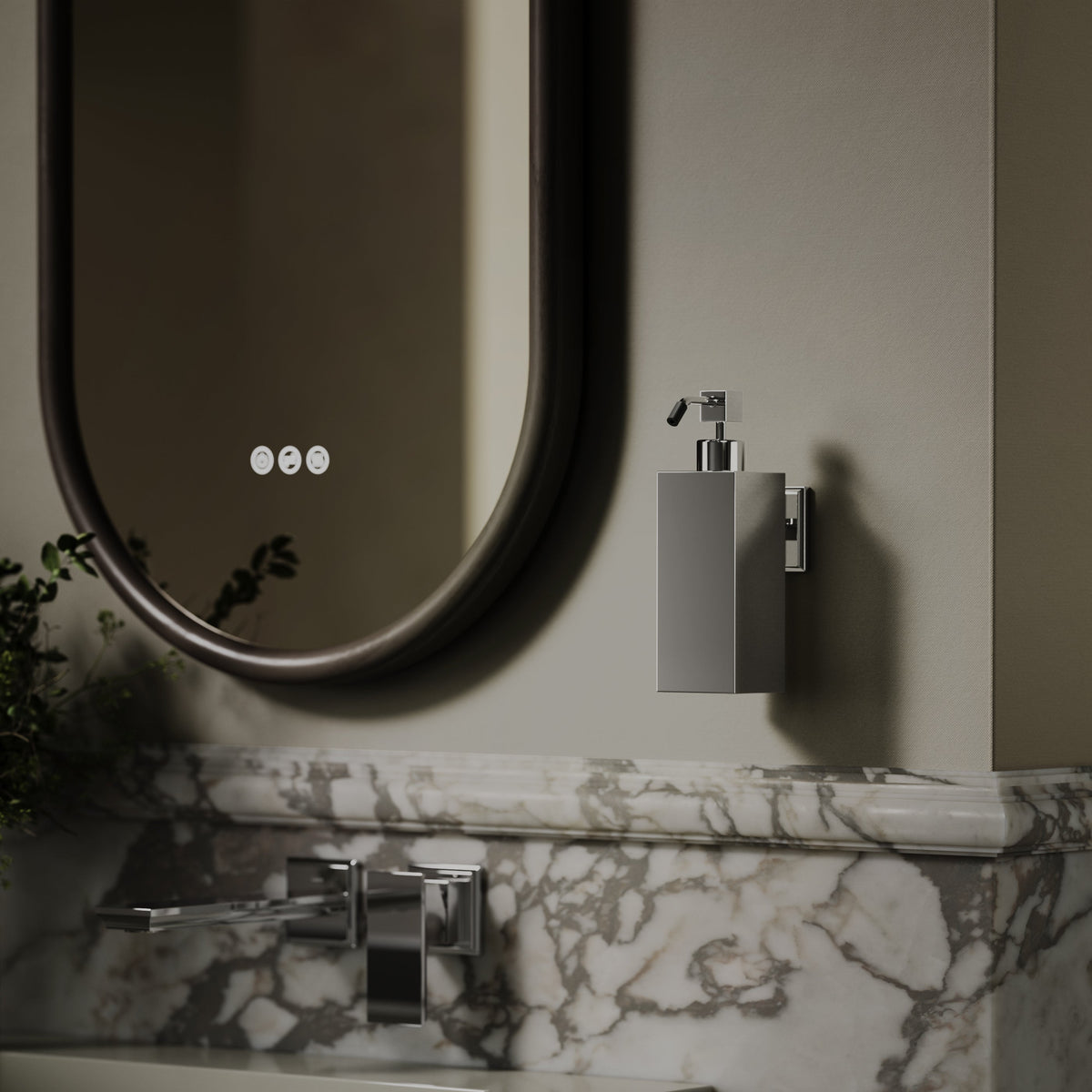 Baroque Chrome Wall Mounted Soap Dispenser
