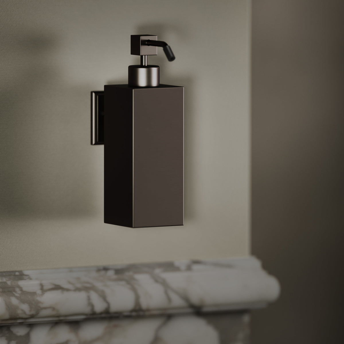 Baroque Deep Bronze Wall Mounted Soap Dispenser