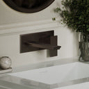Baroque Deep Bronze Wall Mounted Basin Mixer Tap