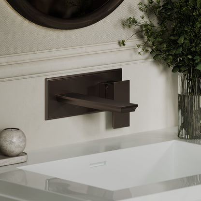 Baroque Deep Bronze Wall Mounted Basin Mixer Tap