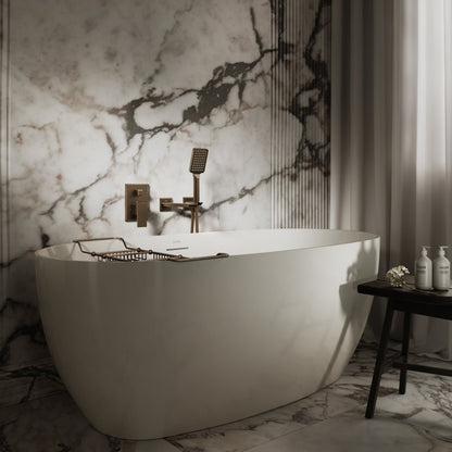 Baroque Brushed Bronze Wall Mounted Bath Shower Mixer Tap