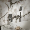 Baroque Chrome Wall Mounted Bath Shower Mixer Tap