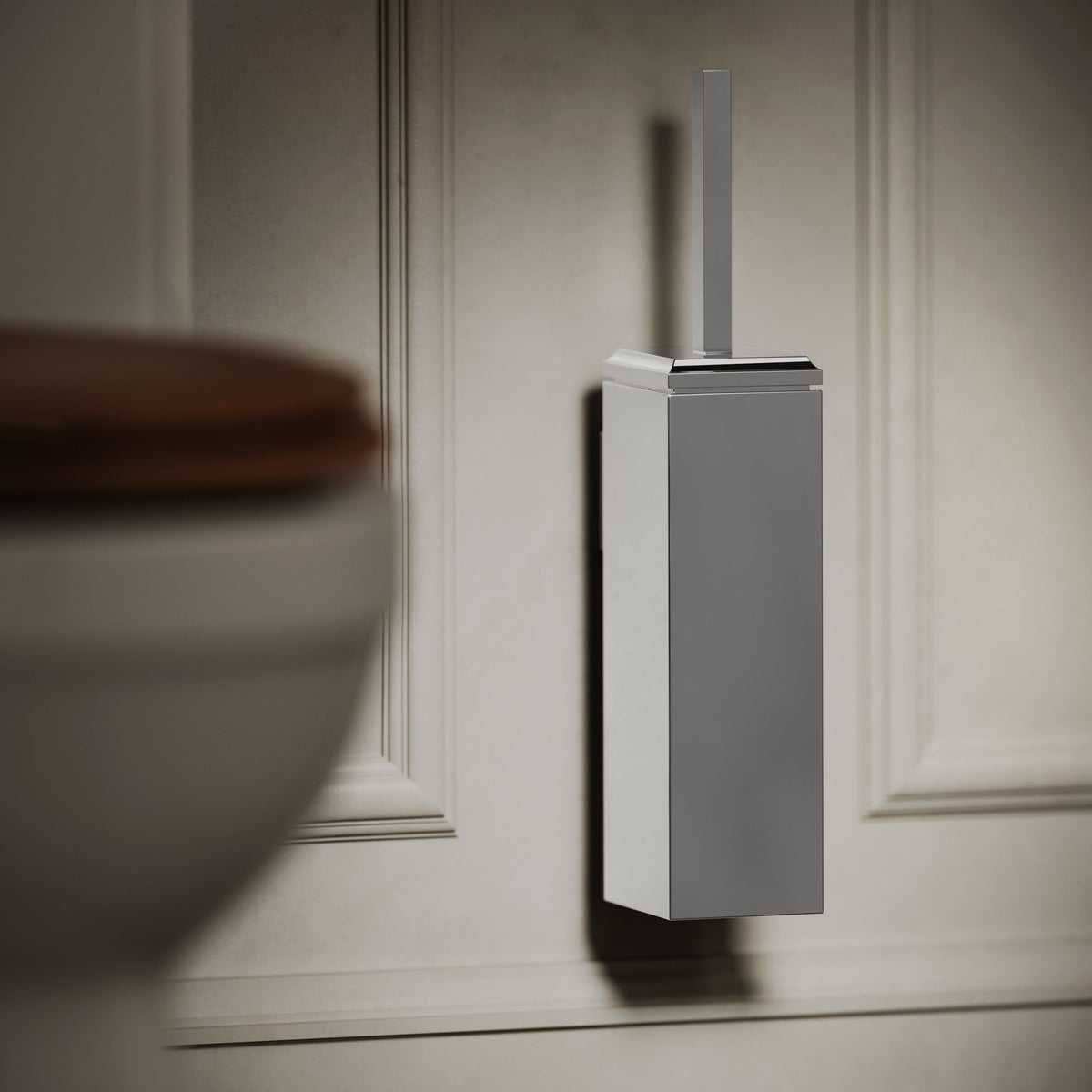 Baroque Chrome Wall Mounted Toilet Brush