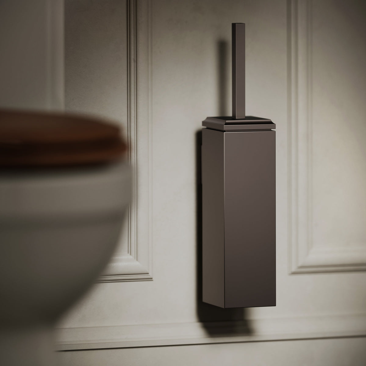 Baroque Deep Bronze Wall Mounted Toilet Brush