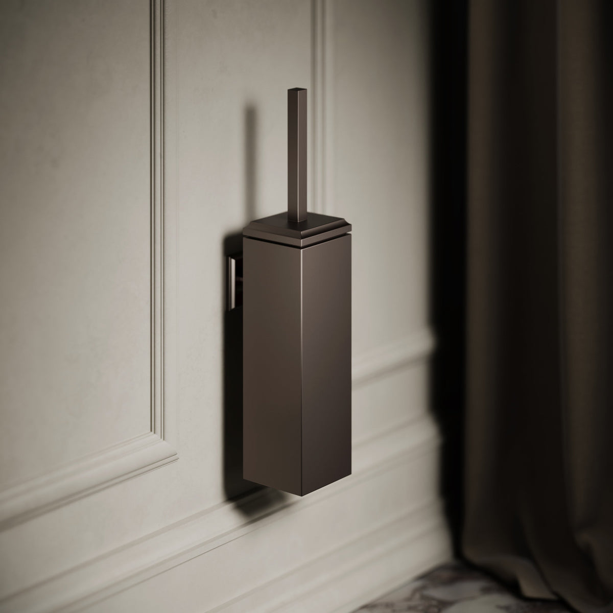 Baroque Deep Bronze Wall Mounted Toilet Brush