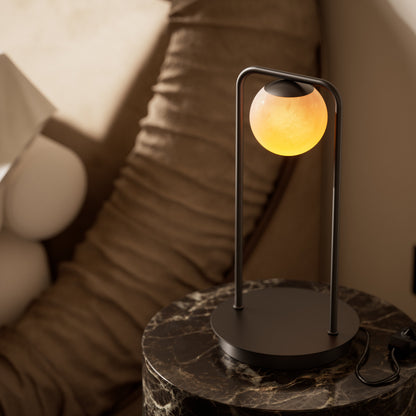 Amelie Alabaster & Deep Bronze Table Lamp