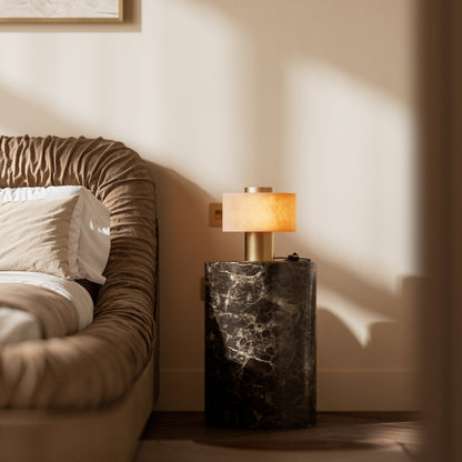 Odette Alabaster & Brushed Gold Table Lamp