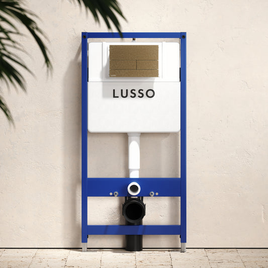 Senza Concealed Dual Flush Cistern & Frame with Square Flush Plate