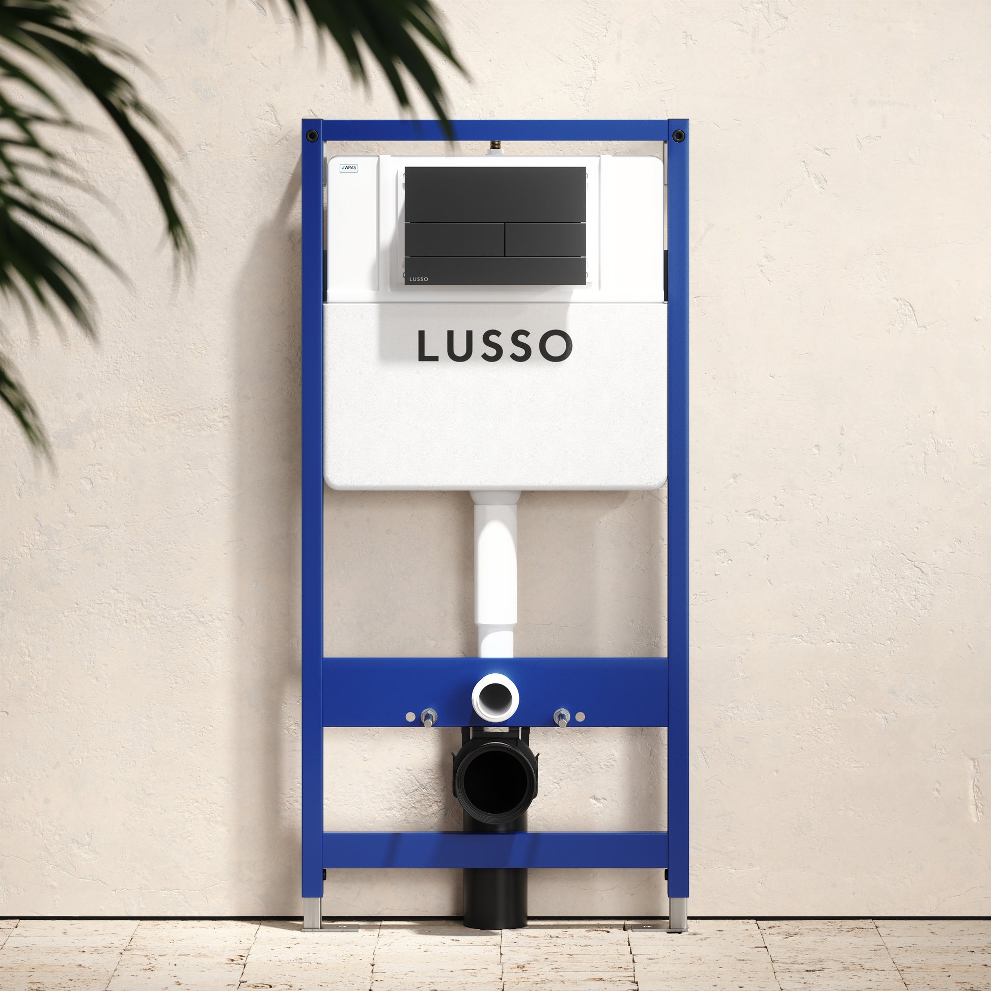Senza Concealed Dual Flush Cistern & Frame with Square Flush Plate