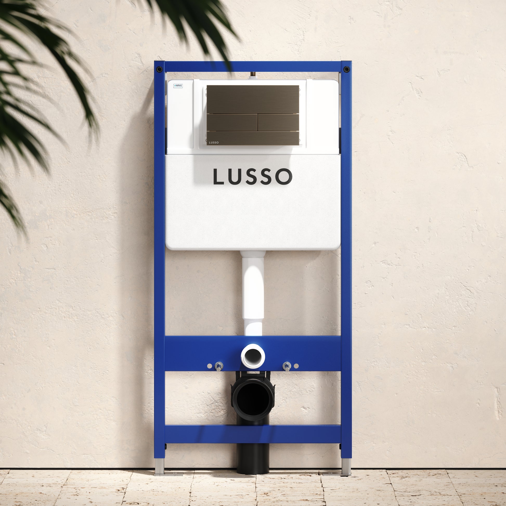 Senza Concealed Dual Flush Cistern & Frame with Square Flush Plate