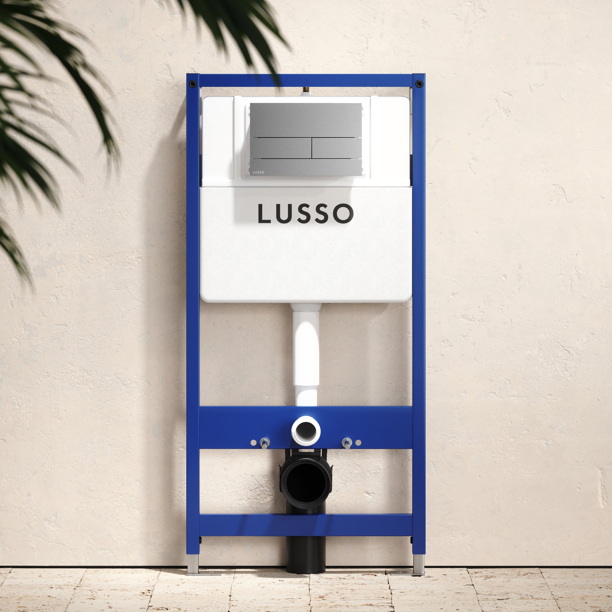 Senza Concealed Dual Flush Cistern & Frame with Square Flush Plate