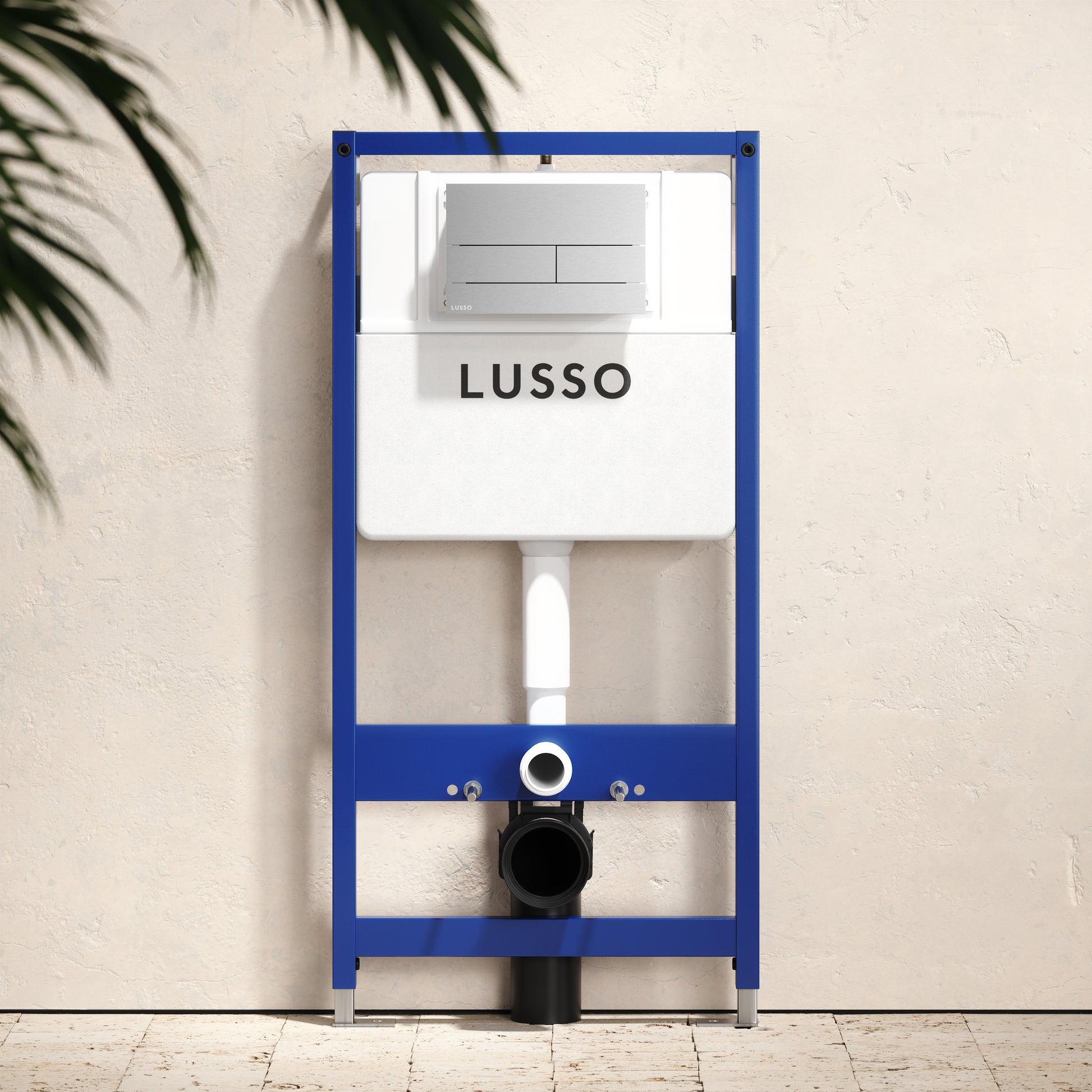Senza Concealed Dual Flush Cistern & Frame with Square Flush Plate