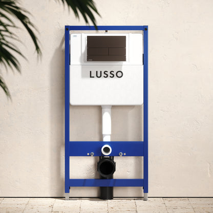 Senza Concealed Dual Flush Cistern & Frame with Square Flush Plate