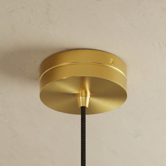 Luminosa Alabaster LED Pendant Light Brushed Gold 600mm