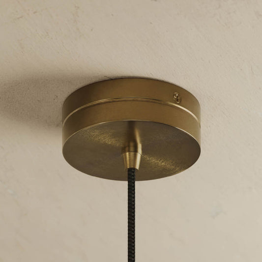 Cascata Alabaster LED Pendant Light Burnished Brass 1000mm