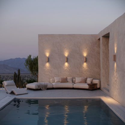 Calabria Travertine Round Wall Sconce Light 290mm