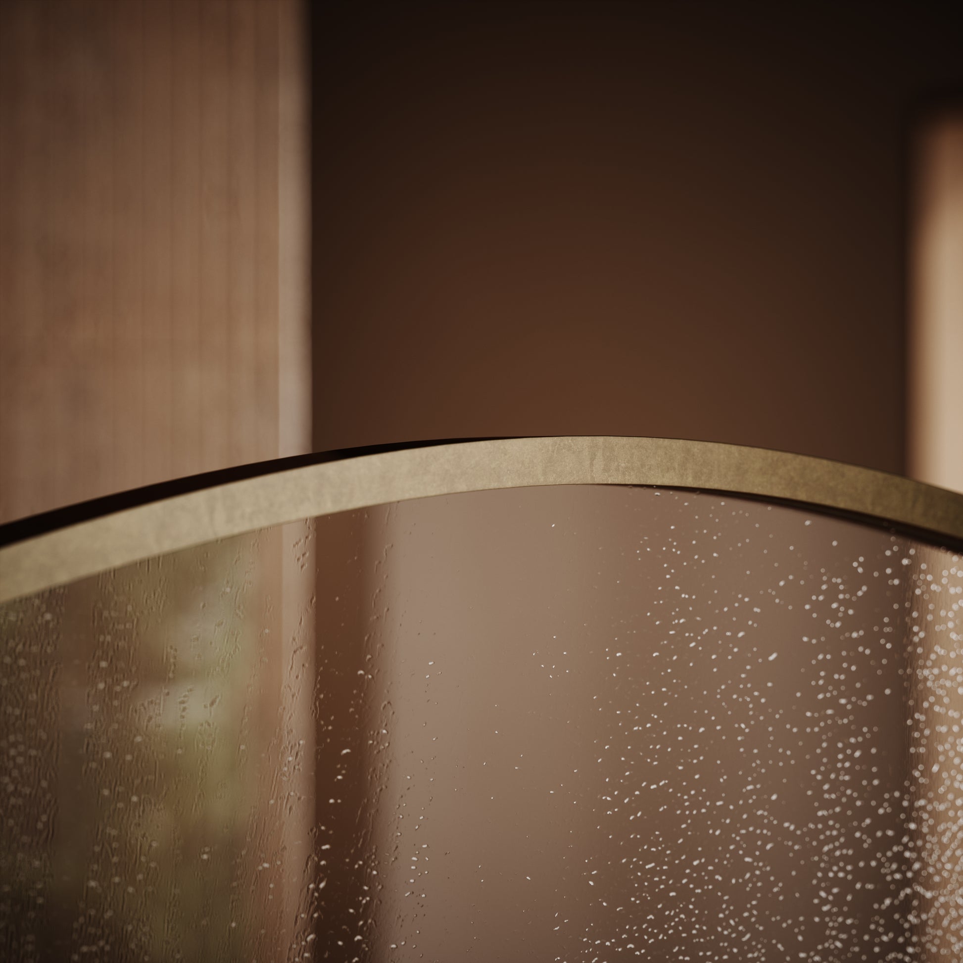 Casa Curved Arch Aged Bronze Shower Screen - All Sizes