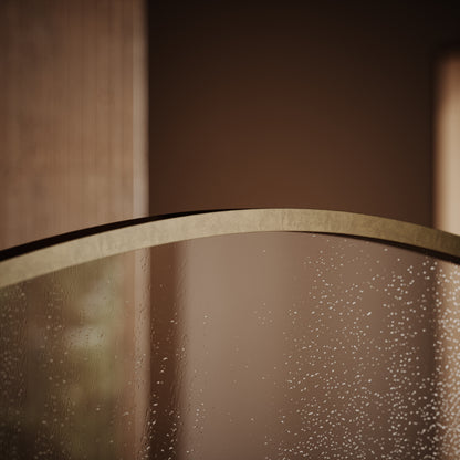 Casa Curved Arch Aged Bronze Shower Screen - All Sizes