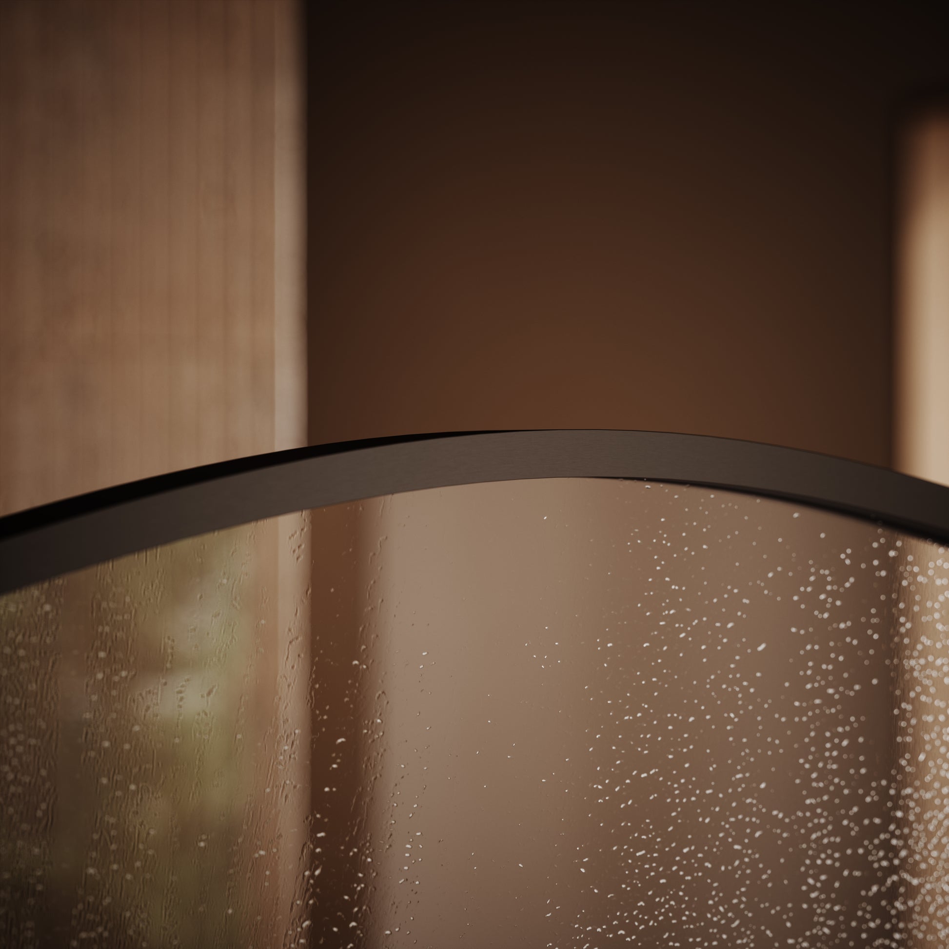 Casa Curved Arch Deep Bronze Shower Screen - All Sizes