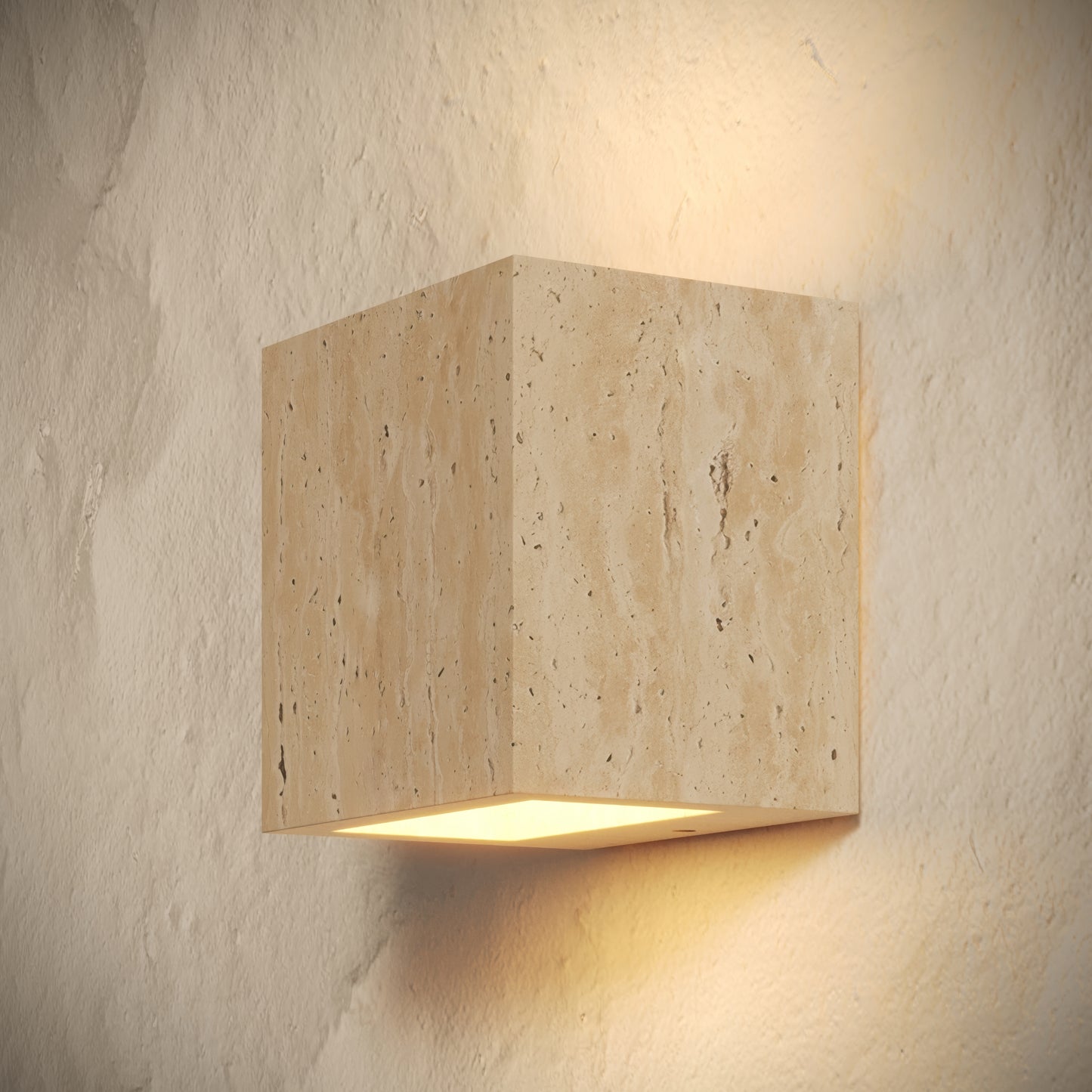 Cassia Travertine Wall Sconce Light 120mm