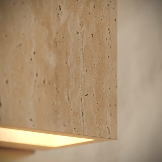 Cassia Travertine Wall Sconce Light 120mm