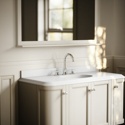Connaught & Charsley Polished White Upstand 1200mm