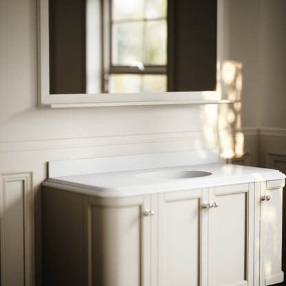 Connaught & Charsley Polished White Upstand 1200mm