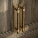 Chester Plate Aged Bronze Hammered Pull Bar Handle 250mm