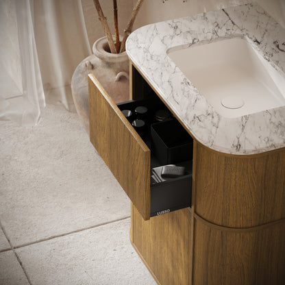 Cheval Honey Oak Floorstanding Vanity Unit with Basin 800mm