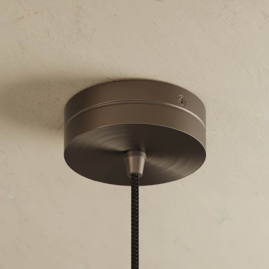 Lucente Alabaster LED Pendant Light Deep Bronze 1000mm