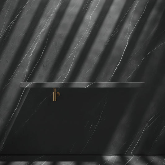 Levitare Pietra Grey Marble Ultra Thin Wall Mounted Basin 1200mm (Offset Waste)