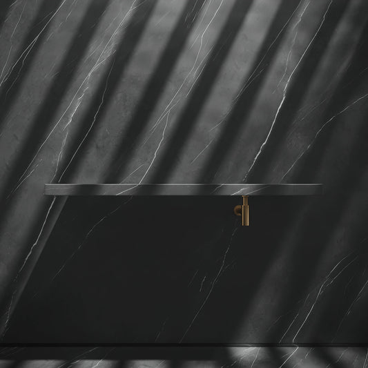 Levitare Pietra Grey Marble Ultra Thin Wall Mounted Basin 1200mm (Offset Waste)
