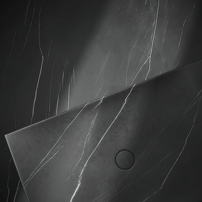 Levitare Pietra Grey Marble Ultra Thin Wall Mounted Basin 1200mm (Offset Waste)