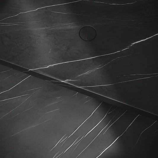 Levitare Pietra Grey Marble Ultra Thin Wall Mounted Basin 1200mm (Offset Waste)